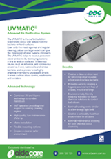 DDC UVMATIC Advanced Air Purification System Flyer